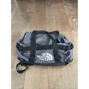 The North Face Nylon Grey FlyWeight Duffel Packable Travel Backpack
